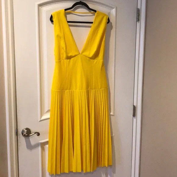 ASOS | Dresses | Asos Design Dropped Waist Pleated Midi Dress Us 2 |  Poshmark